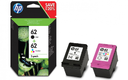 Confezione combo da 2 cartucce HP 62 nero/colore