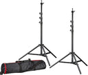 Bresser 2x BR-TP240 Pro Light stand 240cm + Bag