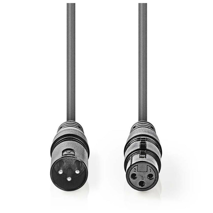 Nedis XLR 3 pin maschio-femmina cavo 10m