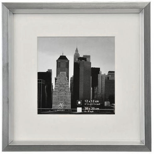 Henzo metallica 20x20 frame dark grigio