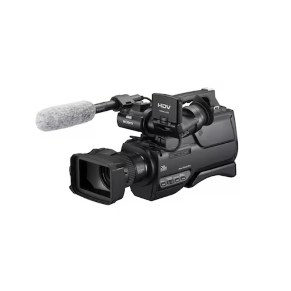 Microfono Shotgun Sony, super-cardioide, alimentato a batteria, taglio basso, interruttore on/off, parabrezza, 3,5mm, attacco a shock (ECM-CG50BP)