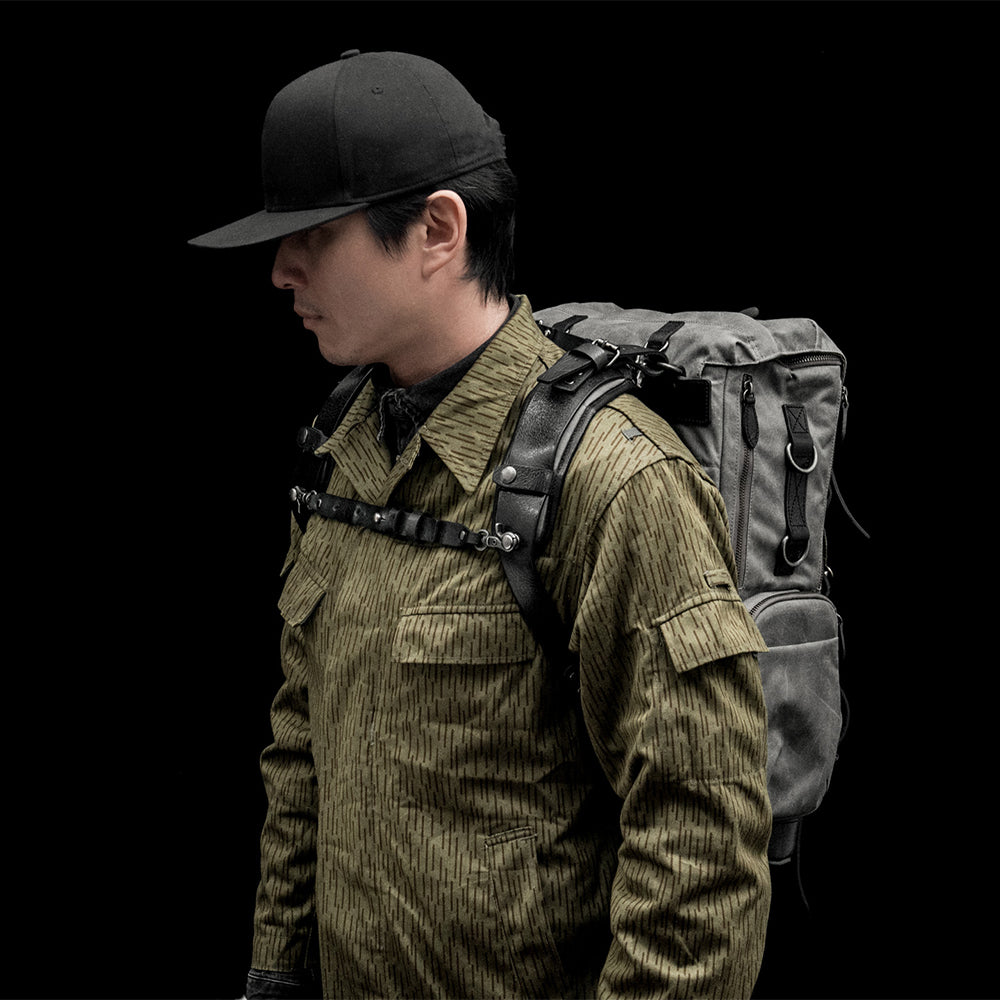 Wotancraft Commander Backpack Vintage Grey