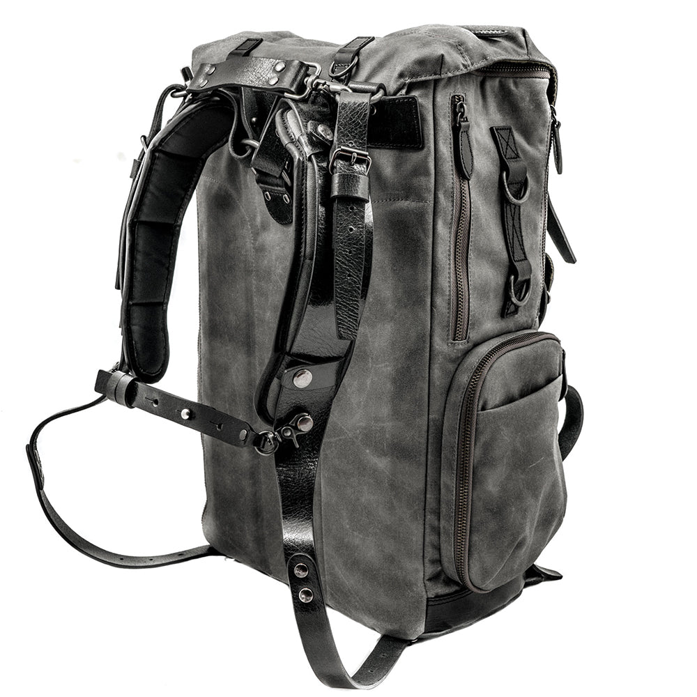 Wotancraft Commander Backpack Vintage Grey