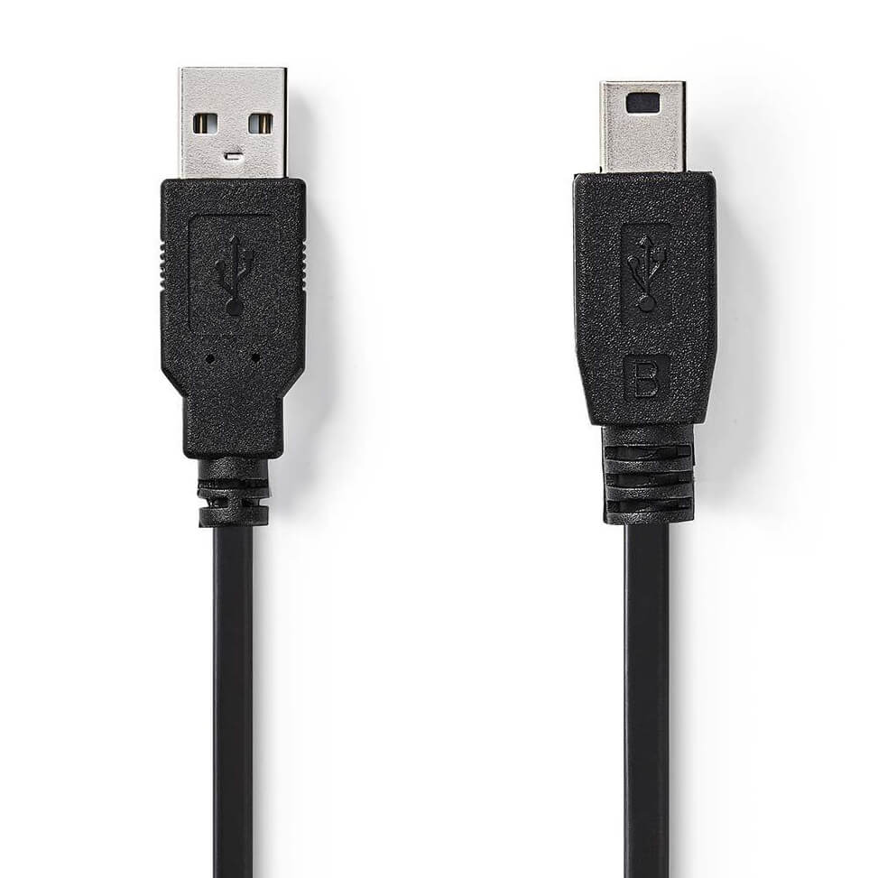 Nedis USB-A 2.0 maschio - USB Mini-B 5-pin maschio 2m Nero