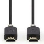 Nedis 2m High-Speed HDMI cable with ethernet anthracite