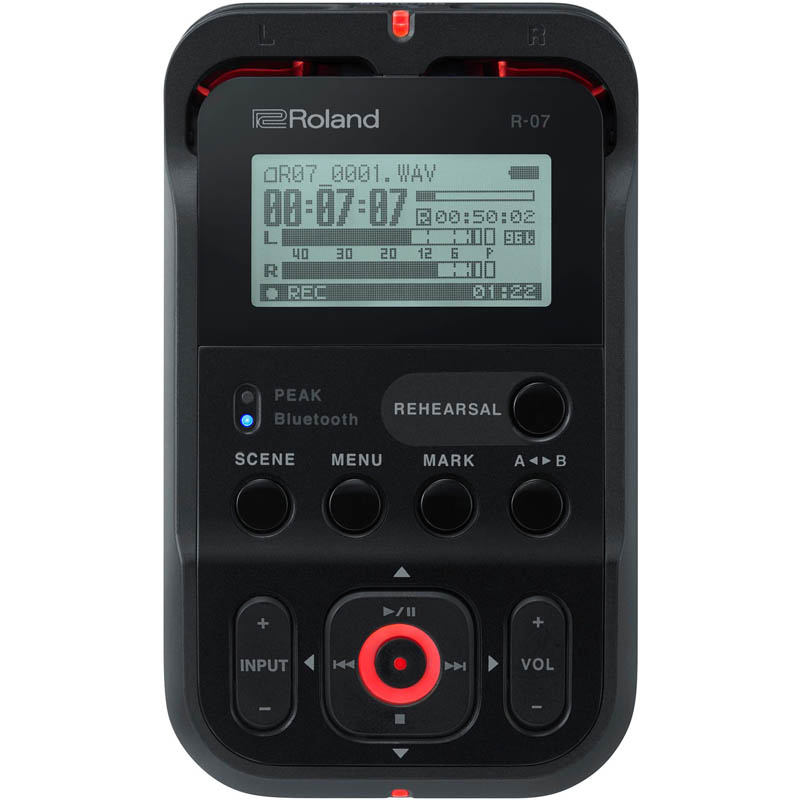 Registratore di campo Roland R07 B nero