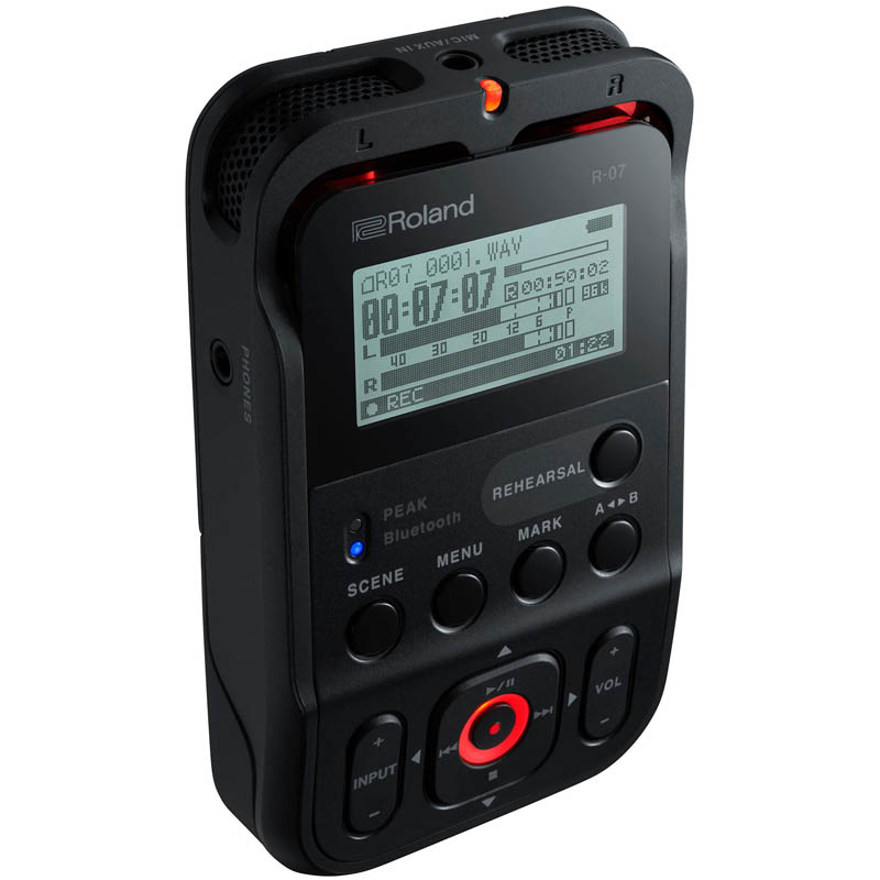 Registratore di campo Roland R07 B nero