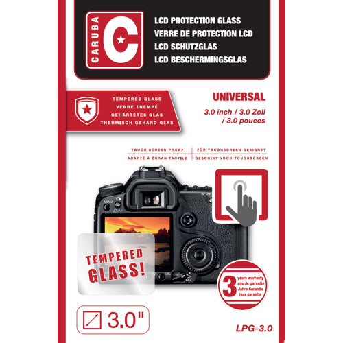 Protezione in vetro ottico Caruba LCD 3.0" (2 pezzi)
