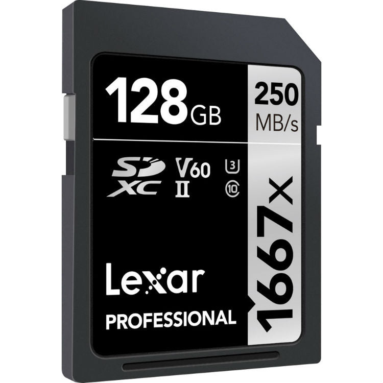 Lexar Pro Argento 128GB SDXC V60 UHS-II - R120/W250 MB/s