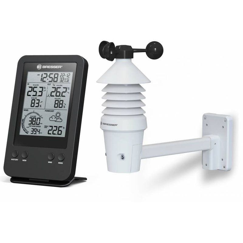 Bresser 3-in-1 Wind Meter including Temperature and Humidity Meter