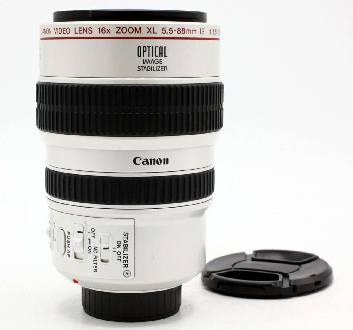 Occ- Canon Video Lens 16x Zoom XL 5.5-88mm F/ 1.6-2.0 IS SN: 1801827a 12 mnd gar