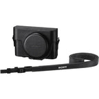 Custodia in pelle per Sony RX100 con apertura per il jack del microfono (LCJRXKB.SYH)