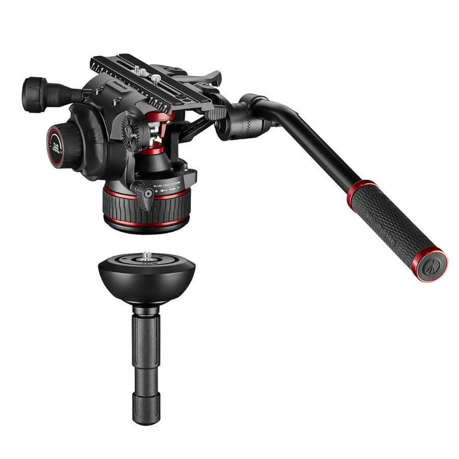 Manfrotto MVK612TWINGA Nitrotech 612 Video head + aluminium Twin Leg tripod kit