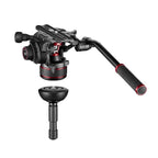 Manfrotto MVK612TWINMA Nitrotech 612 Kit testa video + treppiede a doppio tubo in alluminio