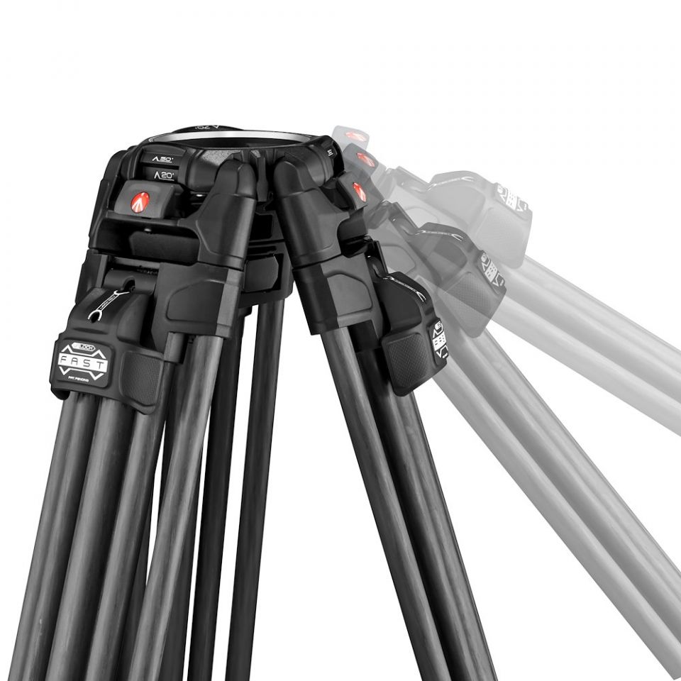Manfrotto MVK608TWINFC Carbon Fast Twin Leg MS tripod + Nitrotech 608 Video head