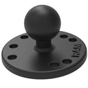 RAM-B-202U Base rotonda in composito da 2,5 pollici con schema di fori AMPs e sfera da 1 pollice