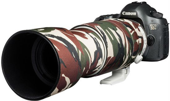 easyCover Quercia per obiettivo per Canon EF 100-400mm f/4.5-5.6L IS II USM Verde Mimetizzazione