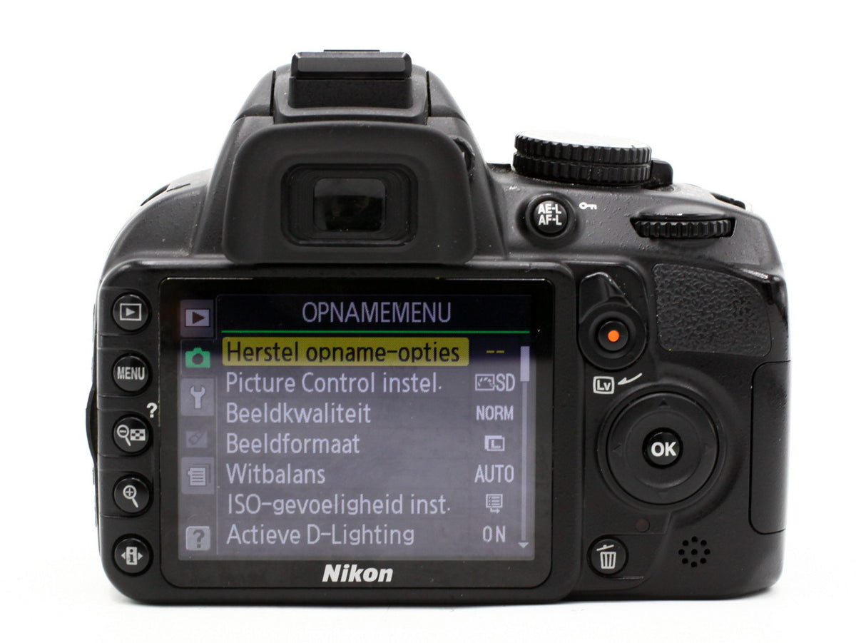 Occ- Nikon D3100 body SN:6341580 12 mnd gar (8/19449)