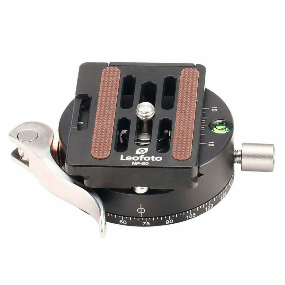 Leofoto PCL-60 Morsetto a sgancio rapido per la panoramica con NP-60 Piastra a sgancio rapido