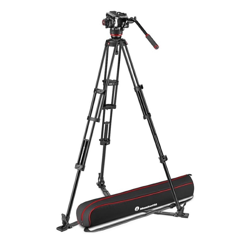 Manfrotto MVK504XTWINGA 504X Kit testa video + treppiede a doppio tubo in alluminio GS