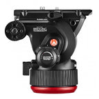 Kit testa video Manfrotto MVK504XTWINFA 504X + treppiede a doppio tubo in alluminio Fast