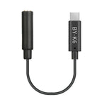 Boya BY-K6 Adattatore audio TRS da 3,5mm per DJI OSMO Pocket