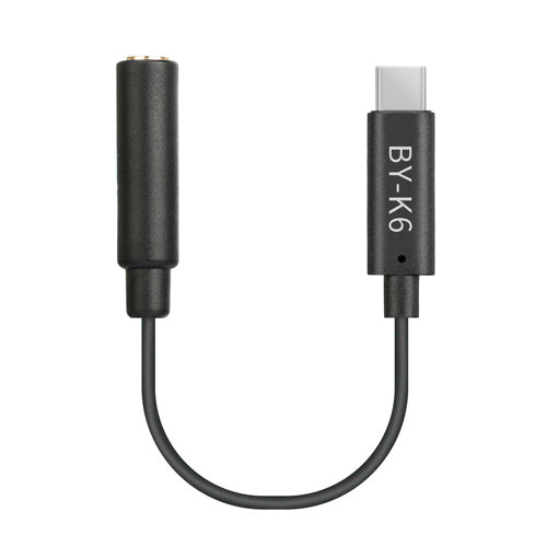 Boya BY-K6 Adattatore audio TRS da 3,5mm per DJI OSMO Pocket