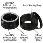 Fotodiox Set di prolunghe macro per attacco Sony E (Macro-Tubo-SnyE)