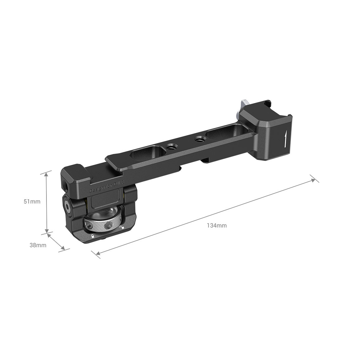 SmallRig 3026 Supporto per monitor con morsetto NATO per DJI RS 2/RSC 2