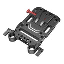 SmallRig 3016 Piastra per batteria con montaggio a V e doppio morsetto per asta da 15mm