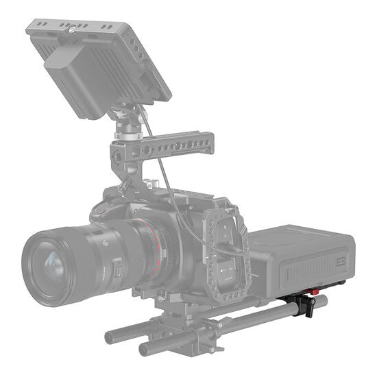 SmallRig 3016 Piastra per batteria con montaggio a V e doppio morsetto per asta da 15mm