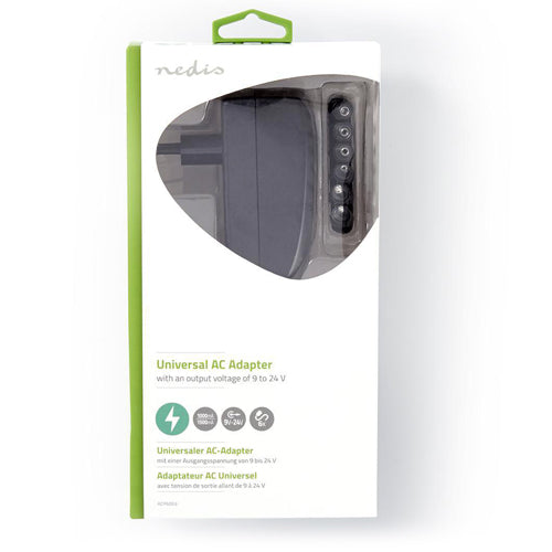 Nedis universele stroomadapter 9.0-24V DC, 1.0-1.5A, 24W