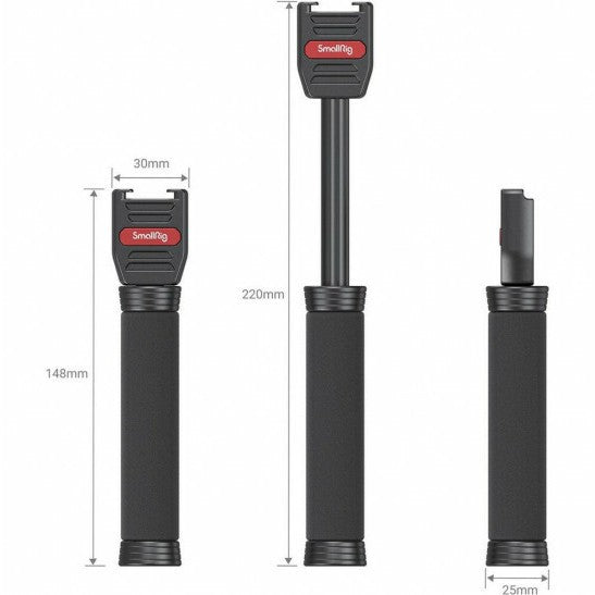 SmallRig 3182 Stretchable Mic Handle per Wireless Lavalier Microphones