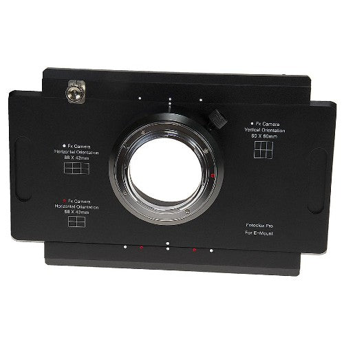 Fotodiox Pro Adattatore per montaggio obiettivo - Sony Alpha E-Attacco a 4x5 (SnyE-4x5-Pro)