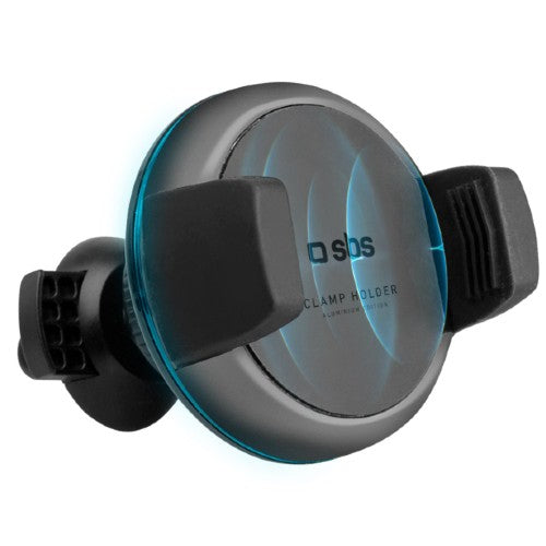 SBS Wireless Morsetto circular phone Car Supporto Qi caricabatterie 10W