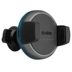 SBS Wireless Morsetto circular phone Car Supporto Qi caricabatterie 10W