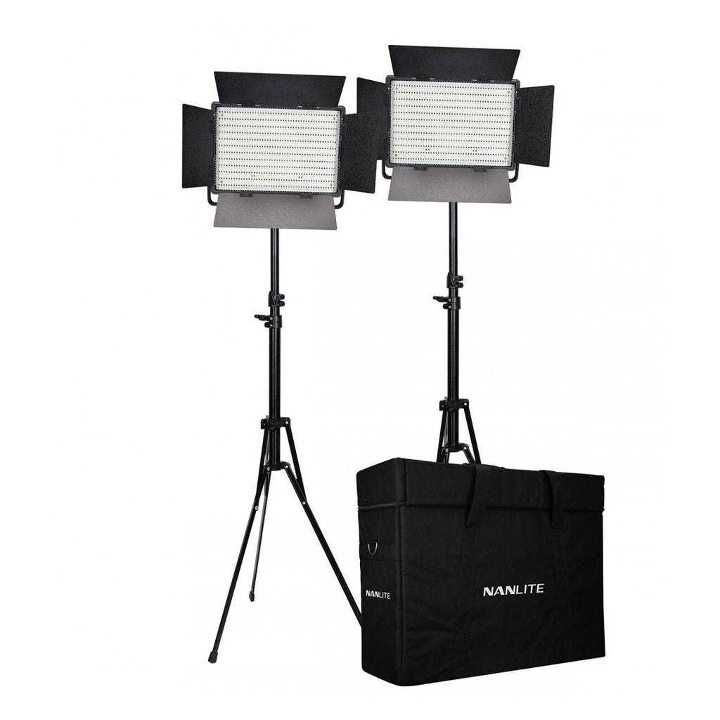 Nanlite 1200-CSA Bi-Colour Double Set (w/ Case & Light Stand)