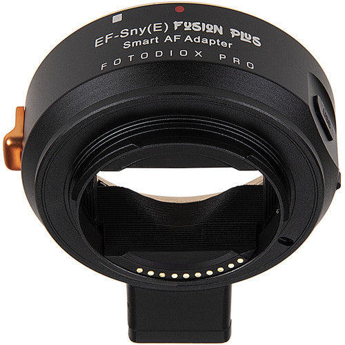 Fotodiox Pro Fusion Plus Lens Adapter, Upgraded Smart AF Adapter - Compatible with Canon EOS EF D/SLR Lenses to Sony Alpha E-Mount Mirrorless Cameras with Full Automated Functions (USB Upgradable Firmware)