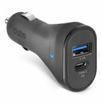 SBS Supporto Morsetto 15W per ricarica wireless ultrarapida e Kit caricatore da auto