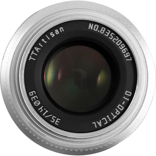 TTArtisan 35mm f/1.4 Fuji FX Attacco Argento