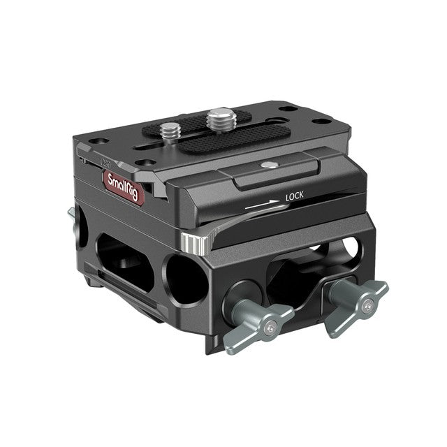 Piastra di base leggera SmallRig con doppio morsetto per asta da 15mm (versione in lega di magnesio)