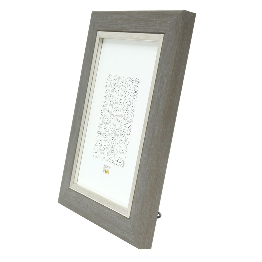 Deknudt Photo frame in light grey with silver edge 10x15 S45VF3