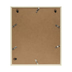Portafoto multiplo Deknudt color legno con profilo bianco e passepartout per 5 foto 10x15 S46WG4