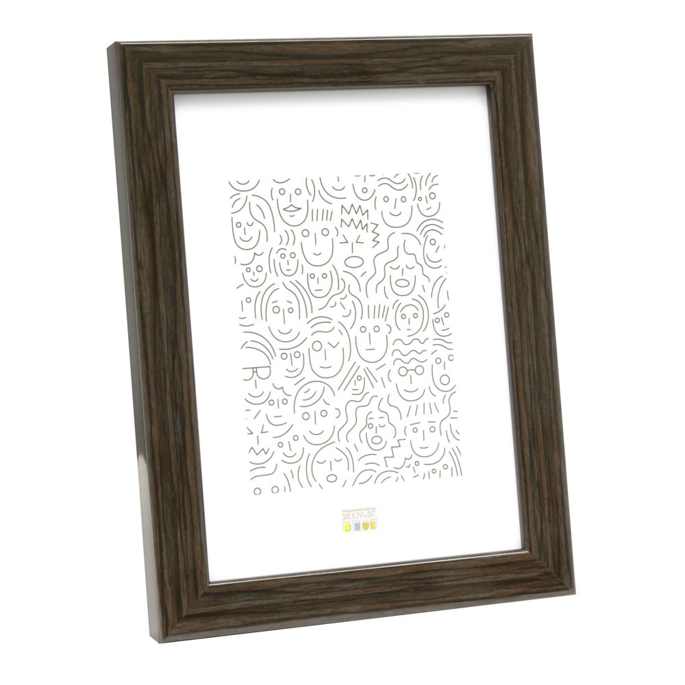 Deknudt Cornice stretta in legno grigio-marrone 10x15 S46RH7
