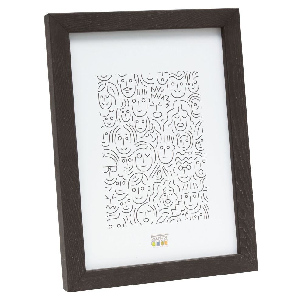 Deknudt Cornice stretta in legno marrone scuro 13x18 S43AH2