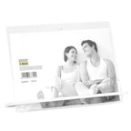 Deknudt Transparent photo frame 5.4mm thick with white stand 13x18 S58SD1