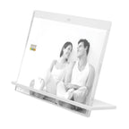 Deknudt Transparent photo frame 5.4mm thick with white stand 13x18 S58SD1