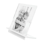 Deknudt Transparent photo frame 5.4mm thick with white stand 13x18 S58SD1