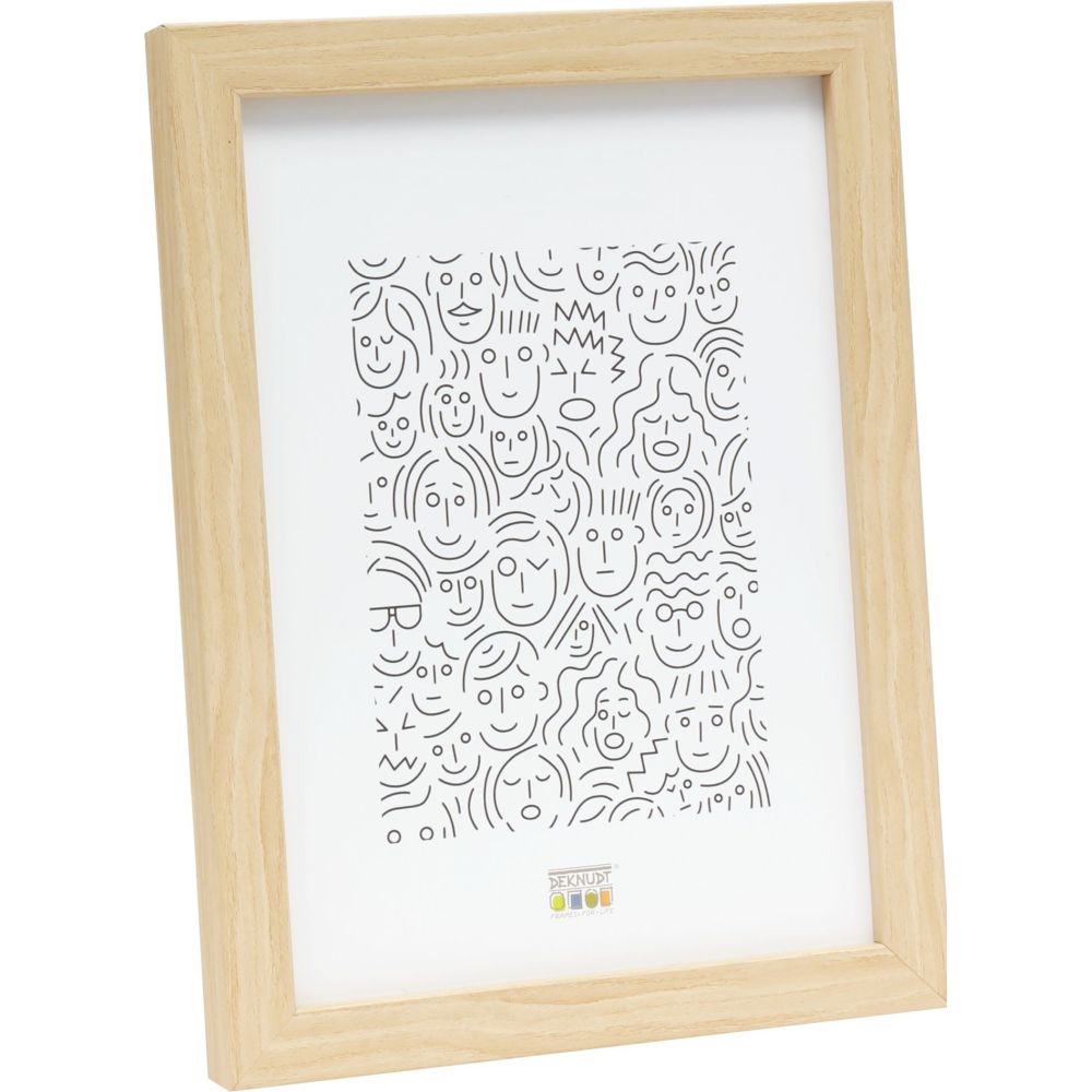 Deknudt Cornice stretta in legno naturale 18x24