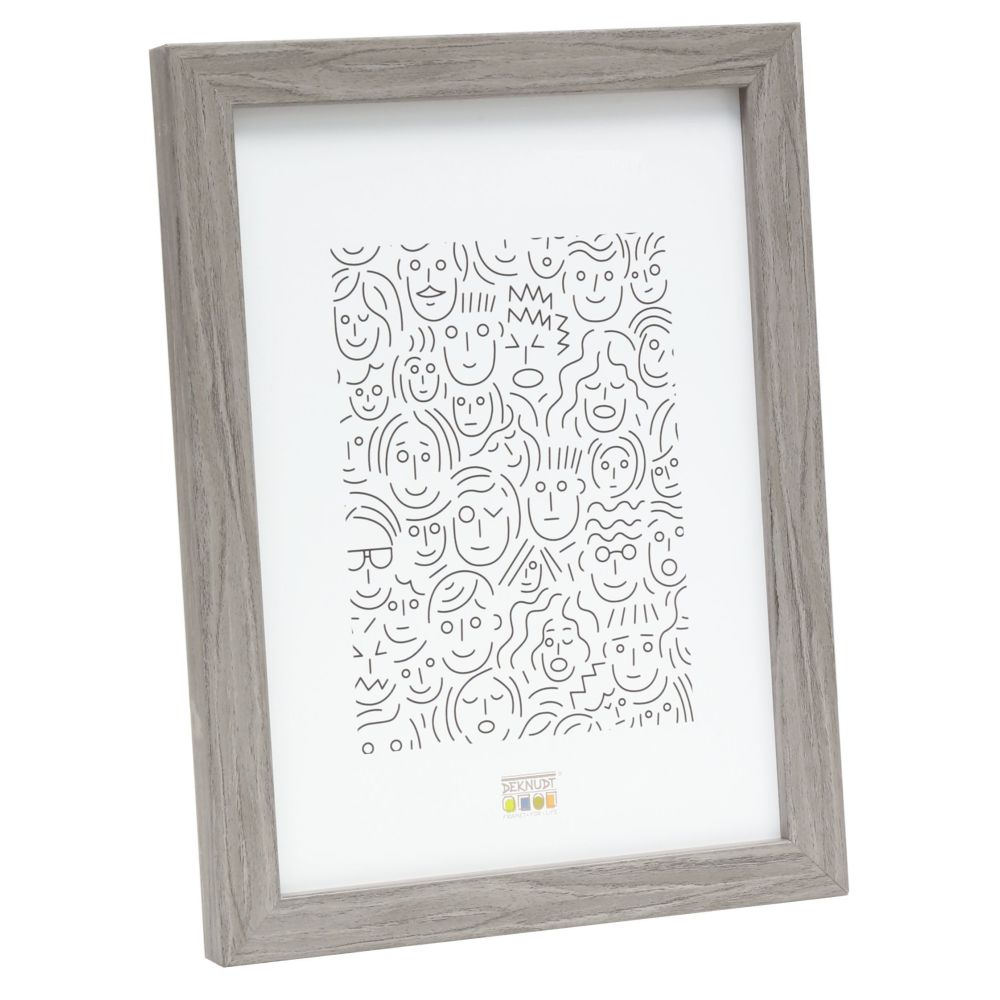 Deknudt Cornice stretta in legno grigio 18x24 S43AH7